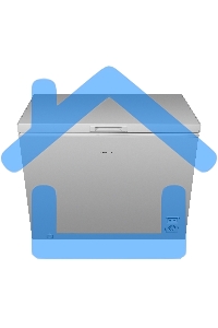 Морозильный ларь Maunfeld MFL200GR, серый, 200л