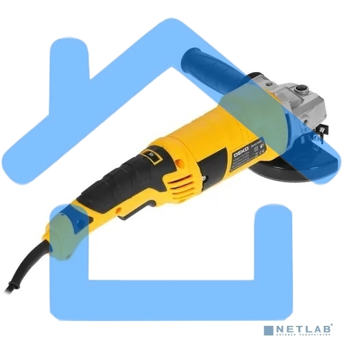 Углошлифовальная машина Deko DKAG1500 1500Вт 12000об/мин рез.шпин.:M14 d=125мм