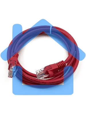 Патч-корд Buro cat5E 1.5м красный RJ-45 (m)-RJ-45 (m)