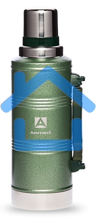 Термос Арктика 106-2200Р зеленый, 2,2 л + ручка, узкое горло, американский дизайн, ударопрочное, износостойкое покрытие 