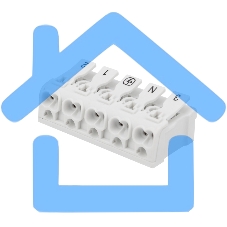 Клемма пружинная соединительная КСП 5-полюсная с монтажными ножками (50 шт./уп.) Rexant