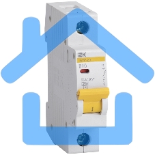 Выключатель автоматический модульный 1п B 10А 4.5кА ВА47-29 ИЭК MVA20-1-010-B