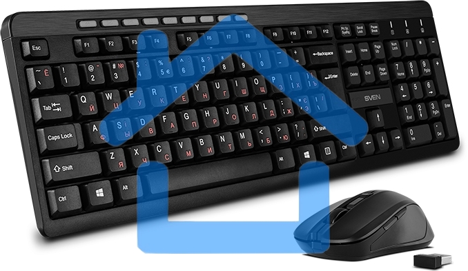 Беспроводной набор SVEN KB-C3400W клавиатура+мышь