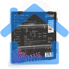 Лента светодиодная Gauss 312000414 LED 5050/60-SMD 14.4W 12V DC RGB блистер 5м