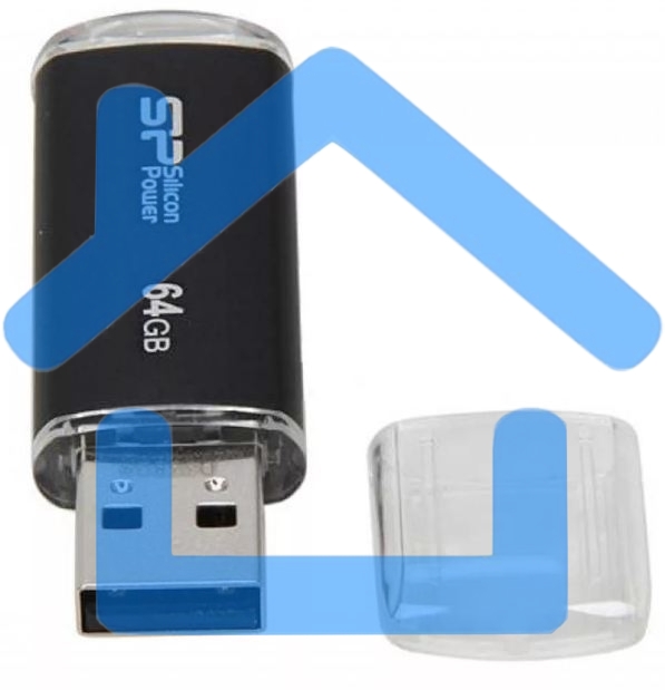 Флешка USB R/W Silicon Power R/W USB Drive 64Gb Ultima II SP064Gb,UF2M01V1K USB2.0, Black