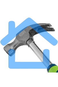 Молоток-гвоздодер,металлическая трубчатая обрезиненная рукоятка, вес 450гр., боек 27мм Сибртех