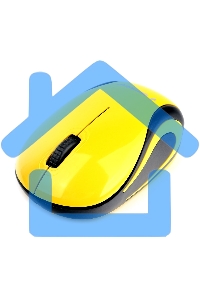 Мышь беспроводная Gembird MUSW-615 желтый, 1200 dpi, радиоканал, USB, кнопки - 3