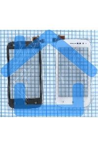 Сенсорное стекло (тачскрин) для Fly IQ442 Miracle, белое