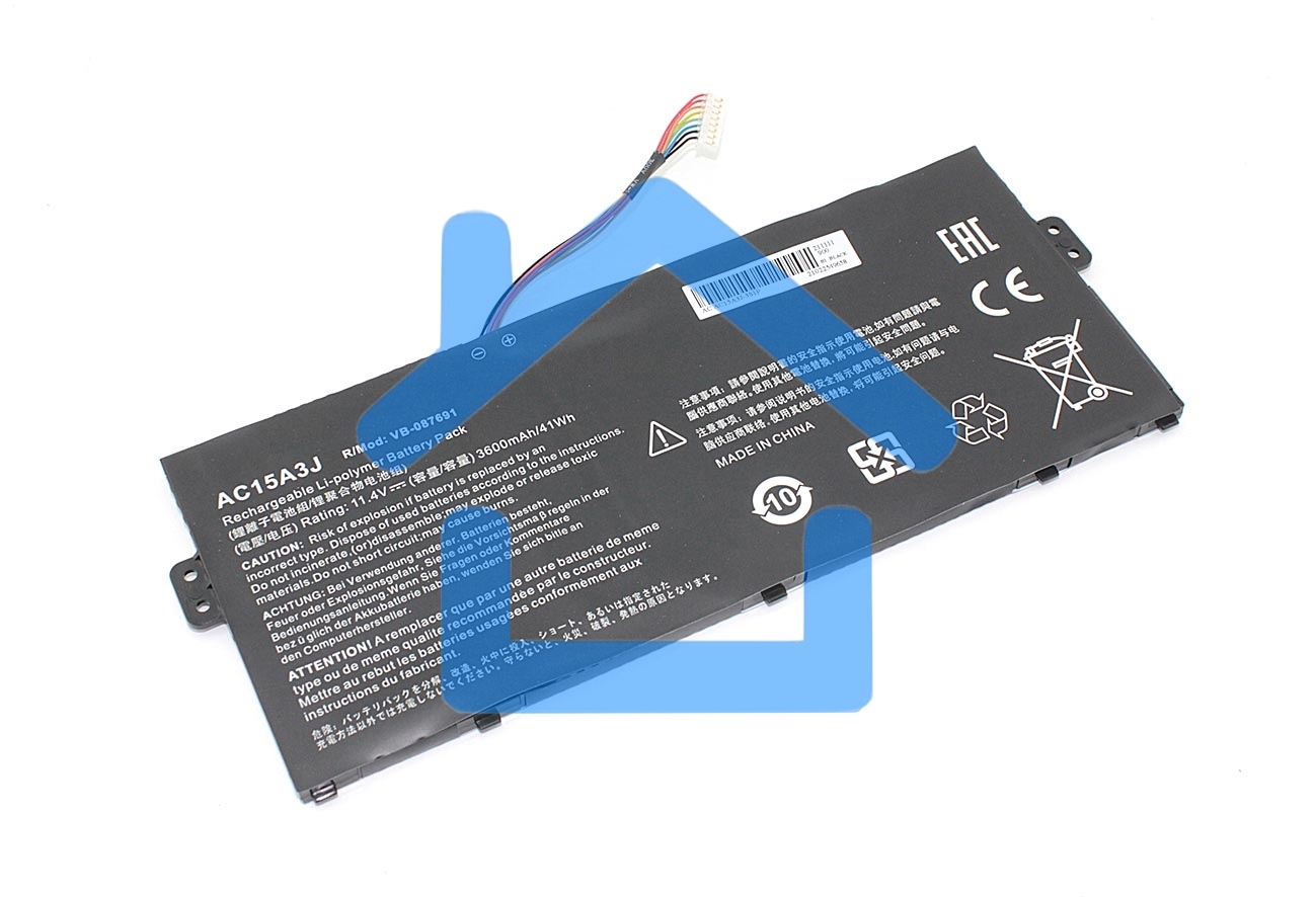 Аккумуляторная батарея для ноутбука Acer Chromebook C738T11.4V 3600mAh OEM