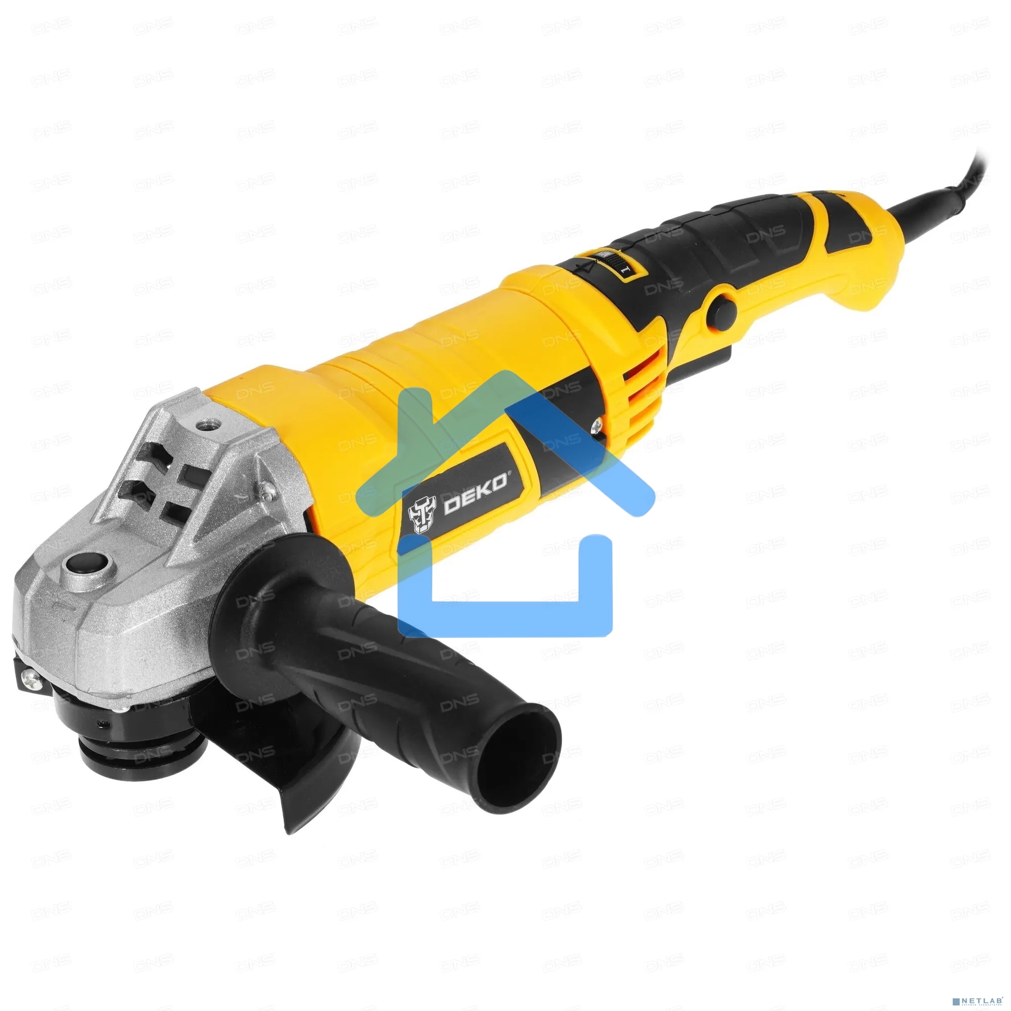 Углошлифовальная машина Deko DKAG1500 1500Вт 12000об/мин рез.шпин.:M14 d=125мм