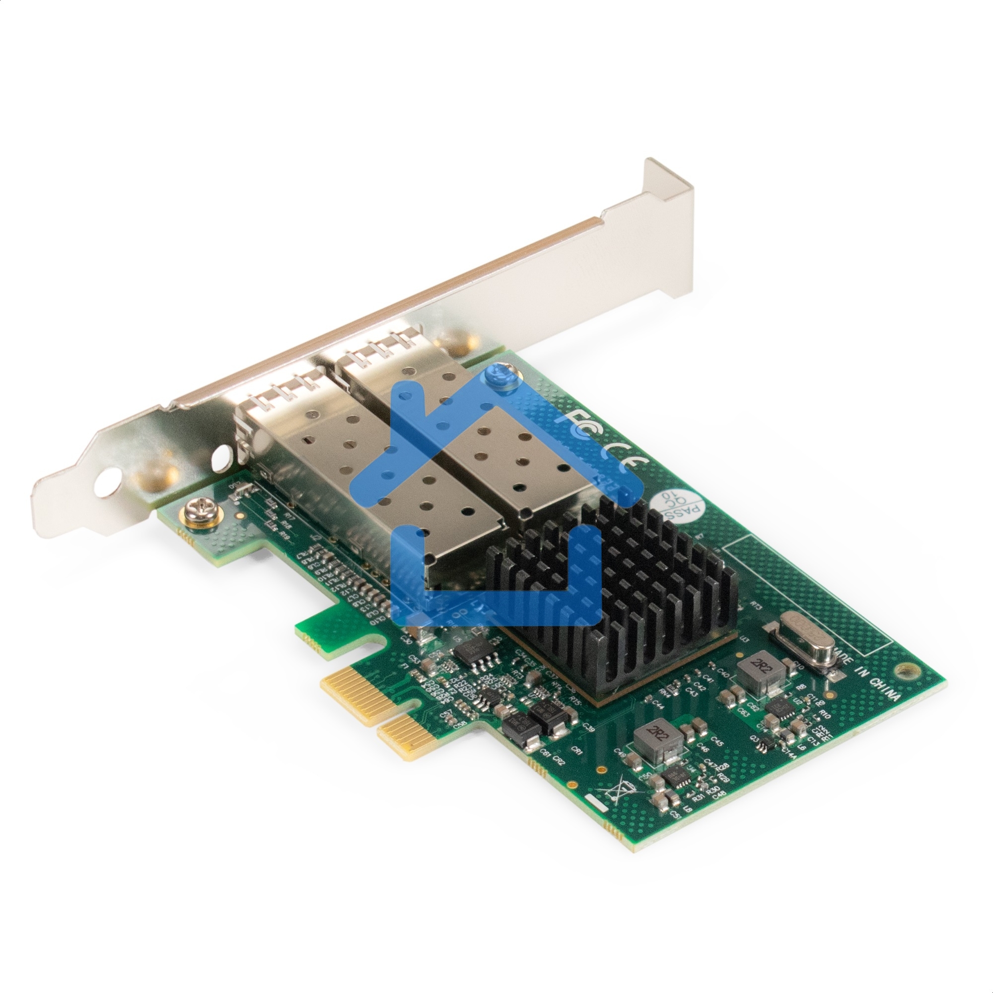 Комплект: Сетевой адаптер SFP ExeGate EXE-82576-F2 + 2xТрансивер Multi-Mode до 550м ExeGate EXT-1G-MM850-LC2-550M (EX296229RUS: PCI-E x1 v2.0, порты 2x SFP (10/100/1000Mb/s), Gigabit Server NIC Intel Chipset 82576-F2 + 2xEX298329RUS: Tx:850/Rx:850 нм, до 