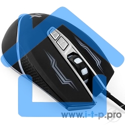 Мышь проводная Гарнизон GM-730G черный, 3200 dpi, USB, кнопки - 7