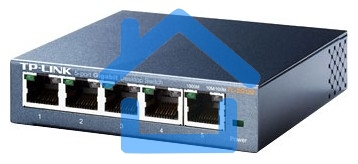 Коммутатор TP-Link SOHO TL-SG105 5-port Desktop Gigabit Switch, 5 10/100/1000M RJ45 ports, metal case