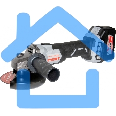 Аккумуляторная угловая шлифмашина ИНТЕРСКОЛ УШМ-125/18В Li-ion АПИ [578.4.1.70] кейс, 1 аккум. 4А·ч, ЗУ