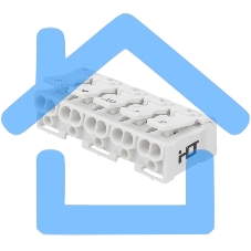 Клемма пружинная соединительная КСП 5-полюсная с монтажными ножками (50 шт./уп.) Rexant