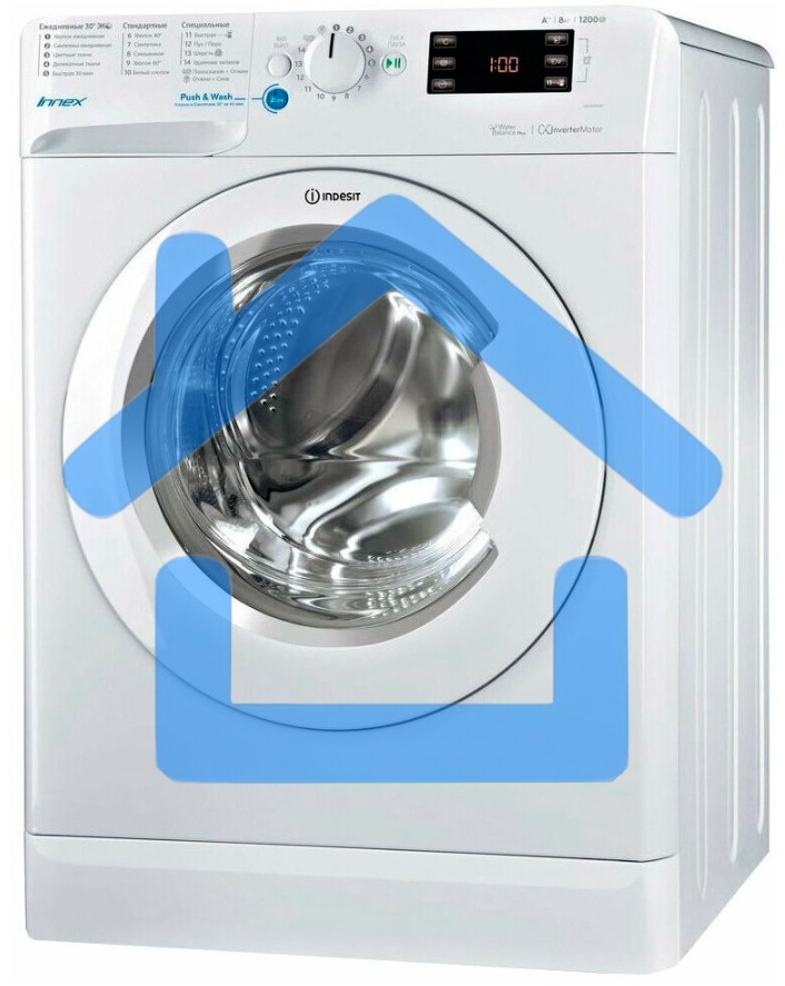 Стиральная машина Indesit BWE 81282 L белый, загрузка фронтальная 8 кг, 1200 об/мин., класс: А