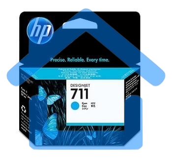 Картридж струйный HP №711 CZ130A голубой для HP DJ T120/T520 (29мл)