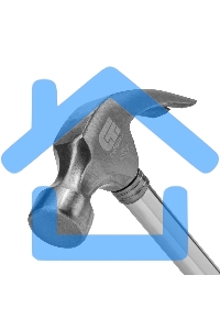 Молоток-гвоздодер,металлическая трубчатая обрезиненная рукоятка, вес 450гр., боек 27мм Сибртех