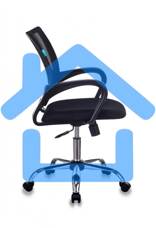 Кресло компьютерное Бюрократ CH-695N/SL/BLACK спинка сетка черный TW-01, сиденье черный TW-11, крестовина хром