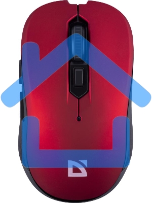 Мышь беспроводная Defender Gassa MM-105 красный, 1600 dpi, радиоканал, USB, кнопки - 6