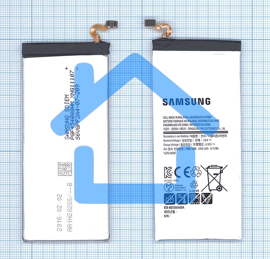 Аккумуляторная батарея EB-BE500ABE для Samsung Galaxy E5 SM-E500H