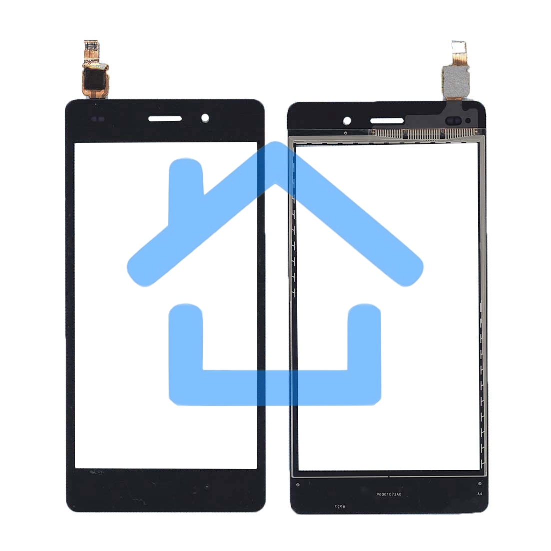 Сенсорное стекло (тачскрин) для Huawei P8 Lite, черное