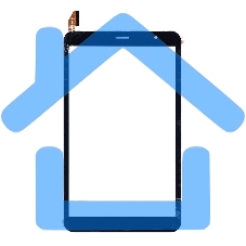 Сенсорное стекло (тачскрин) для Prestigio Grace 3738 3G, черное