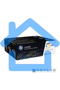 Картридж лазерный набор HP CF370AM № 305A голубой/пурпурный/желтый CLJ M451 (CE411A+CE412A+CE413A)