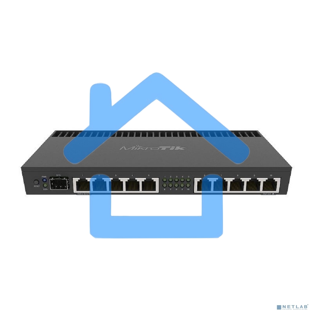 Маршрутизатор 1000M 10PORT 1SFP+ RB4011IGS+RM MIKROTIK