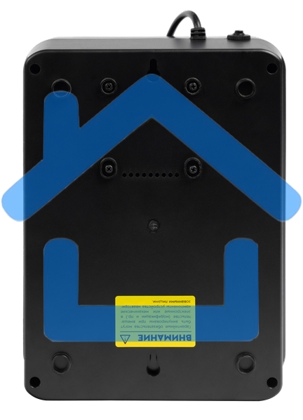 Источник бесперебойного питания SMARTWATT UPS SAFE PRO 800, 800/480 ВА/Вт, напольный/настенный, линейно-интерактивный, LED индикация, Shuko CEE7/4 - 8 шт. (4 шт. с резервным питанием, 4 шт. - сетевой фильтр)