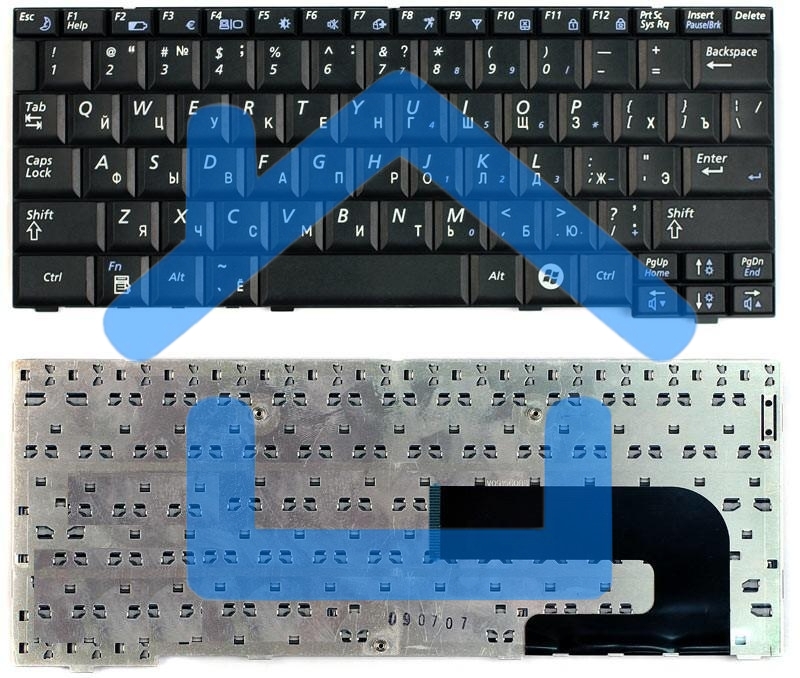 Клавиатура для ноутбука Samsung N120 N510, черная