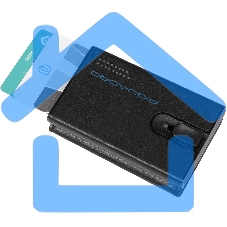 Чехол для кредитных карт Piquadro Urban PP5585UB00R/NGR черный/серый натур.кожа