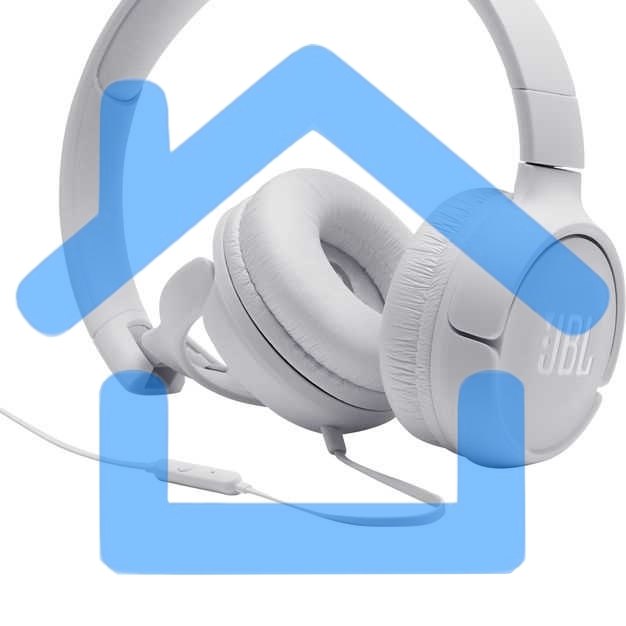 Наушники JBL накладные T500, 32 Ом, белый