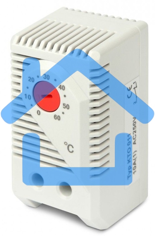 Терморегулятор Hyperline, 60х43х33 мм (ВхШхГ), 30Вт, универсальный, 120V, нормально-замкнутый