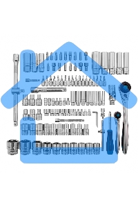 Набор инструментов 109 предметов, 120 зубьев, CrV 1/4, 1/2
