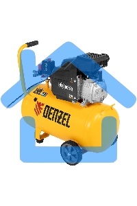 Компрессор Denzel воздушный DK1500/50,Х-PRO 1,5 кВт, 230 л/мин, 50 л 58064