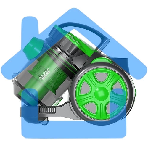 Пылесос Blackton Bt VC1604C черный/зеленый, 350/1600 Вт, уборка влажная/сухая, пылесборник контейнер 2 л