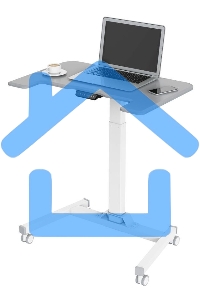 Стол для ноутбука Cactus VM-FDE101 столешница МДФ серый 80x60x123см (CS-FDE101WGY)