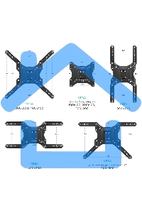 Кронштейн ONKRON M2 для телевизора 26