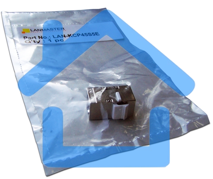 Повторитель портов RJ-45, экранированный, кат.5E, формата Keystone