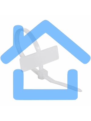 Хомут под маркер nylon 100x2,5 мм 100 шт. белый Rexant