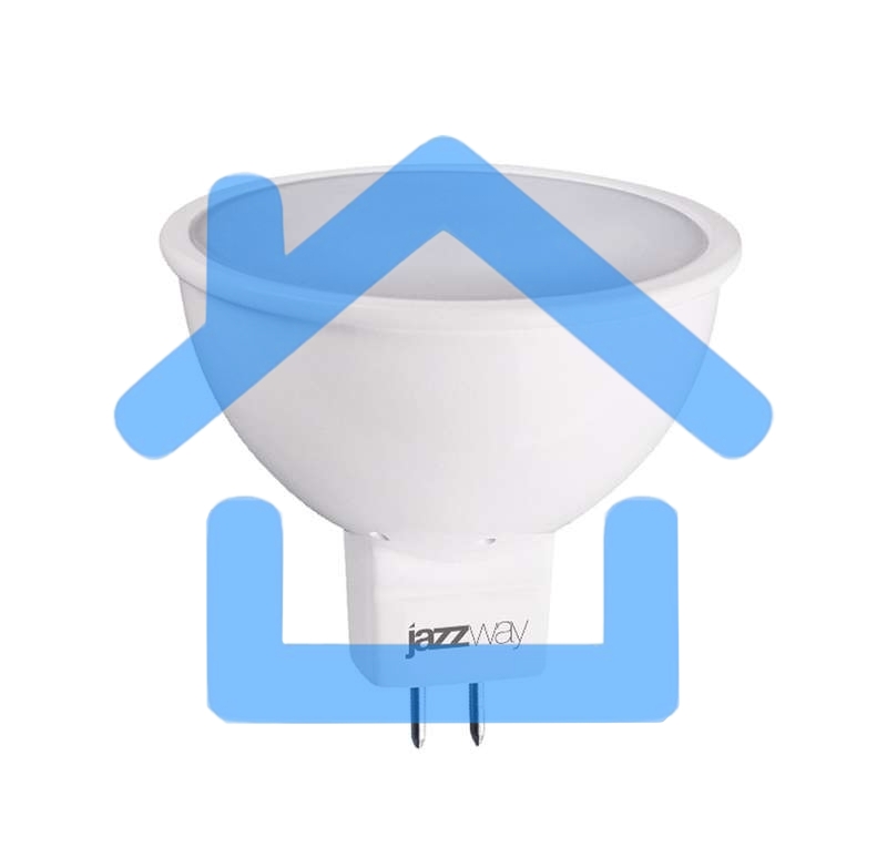 Лампа светодиодная PLED-ECO-JCDR 5Вт 4000К белый GU5.3 400лм 220-240В JazzWay 1037107A