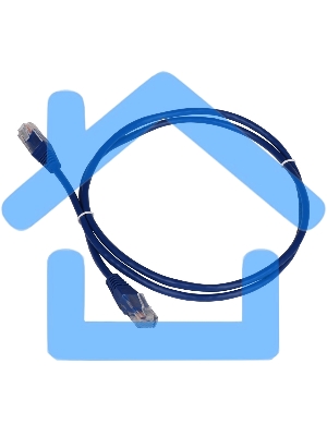 Патч-корд Lanmaster TWT UTP кат.5e, с заливными колпачками, 1.5 м, синий