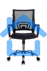 Кресло компьютерное Бюрократ CH-695N/SL/BLACK спинка сетка черный TW-01, сиденье черный TW-11, крестовина хром