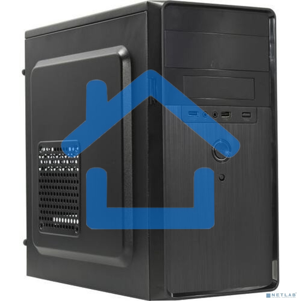 Компьютерный корпус Minitower ExeGate EX286412RUS BA-309 (mATX, без БП, 2*USB, HD аудио, черный)