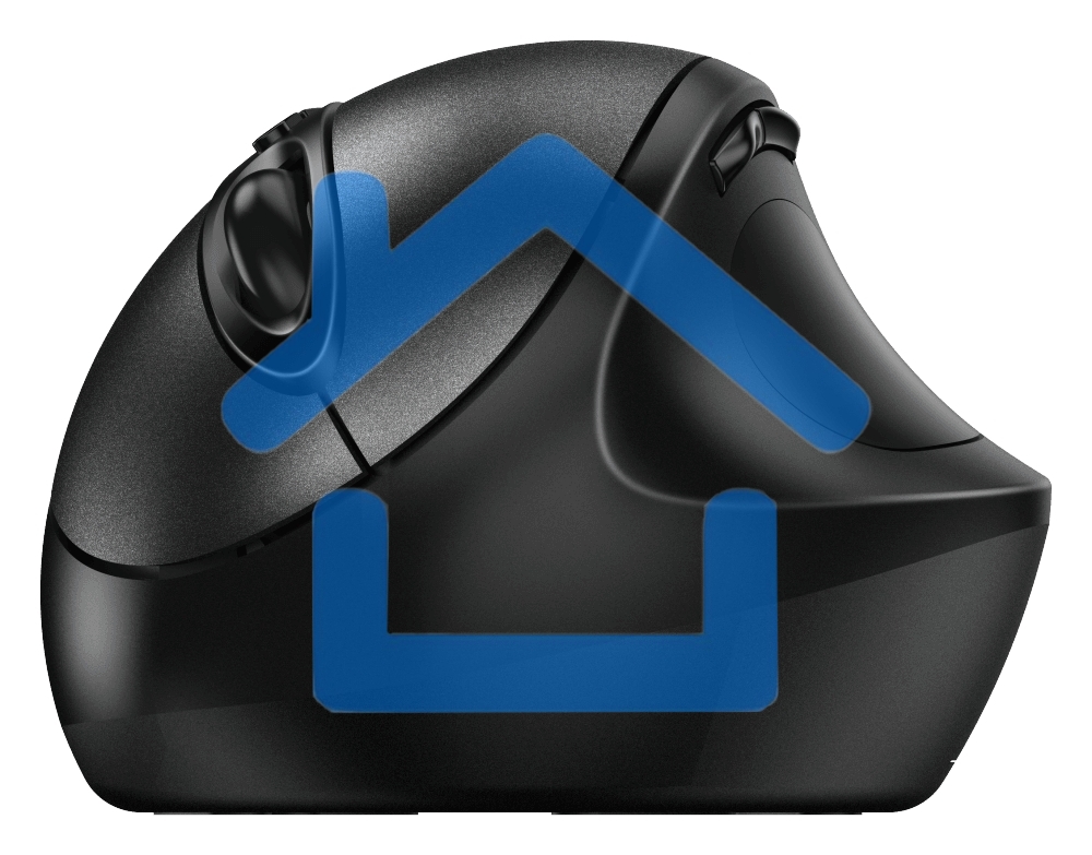 Мышь беспроводная Genius Ergo 8300S черный, 1600 dpi, радиоканал, USB, кнопки - 7