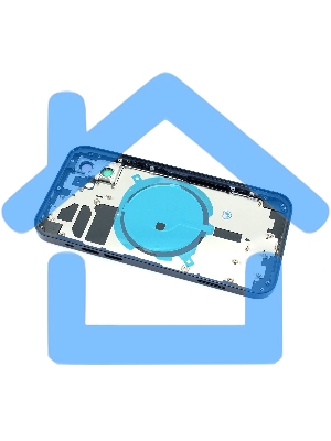 Задняя крышка (корпус) в сборе с рамкой для Apple iPhone 12 синяя