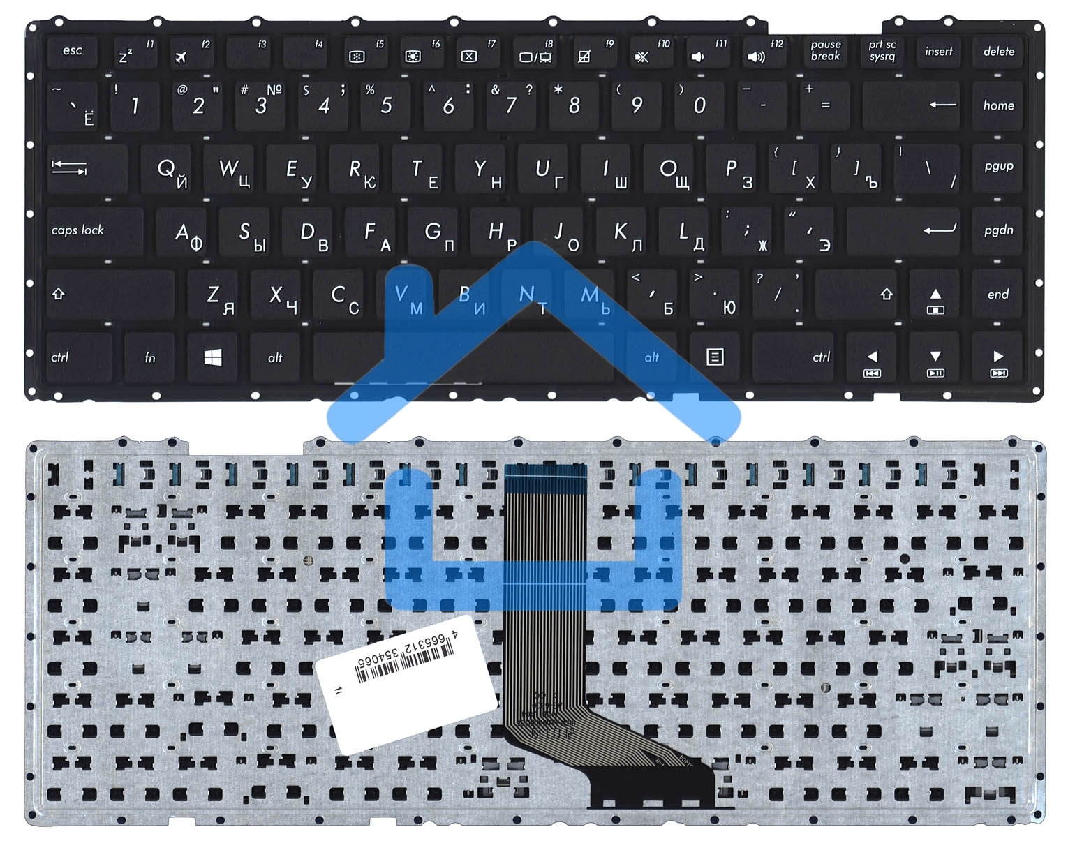 Клавиатура для ноутбука Asus P453 PU403 черная