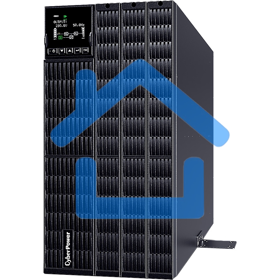 Источник бесперебойного питания CyberPower OLS10KERT5U Online 10000VA/10000W USB/RS-232/Dry/EPO/SNMP/CloudCard/(4 IEC С13, 4 IEC C19, terminal block)/bat.detect./МВ NEW