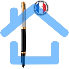 Ручка перьевая Parker 51 Premium (CW2169030) Black St.Steel GT F сталь нержавеющая, подарочная коробка